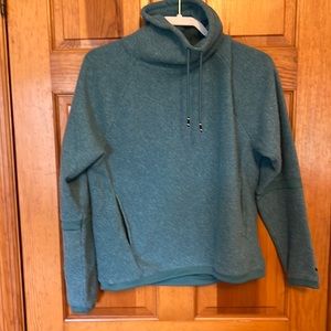 Nike fleece. Size small. Green. “Turtleneck” with pockets.